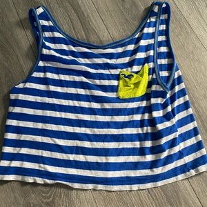 Blue striped Tank top